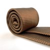S&W SHLAX&WING Ties for Men Brown Copper Formal Neck Tie