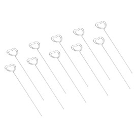 PATIKIL 4.7 Inch Metal Wire Place Card Holder, 30 Pack Photo Picture Floral Picks Heart Shape Clips for Party Meeting Wedding Displaying DIY, Silver Tone