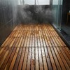 Bare Decor EZ-Floor Interlocking Flooring Tiles in Solid Teak Wood