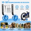 GWMWON Llantitas Bicicleta Llantas Entrenadoras,Ruedas de Entrenamiento LED