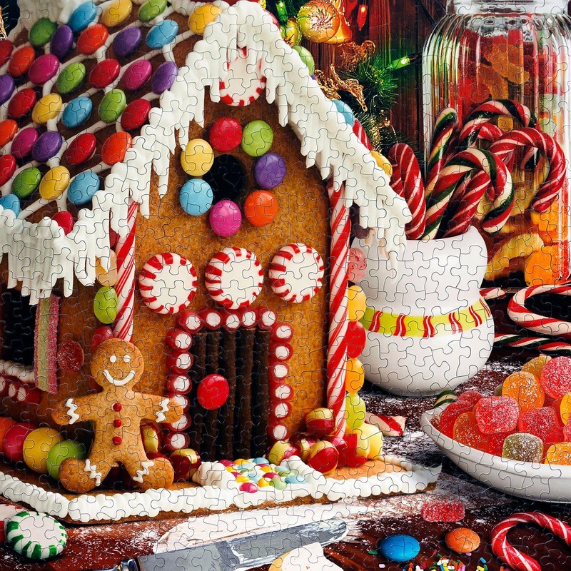 Springbok's Gingerbread House 500 Piece Jigsaw Puzzle Showcases a Tasty