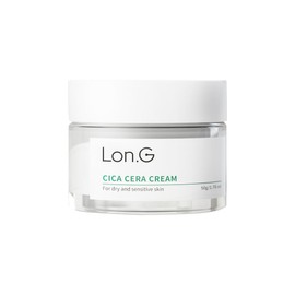 LON.G Cica Cera Cream, Ultra moisturizing cream for dry and sensitive skin relief, Skin redness, Skin barrier, soothing Care, Centella Asiatica Extract, Ceramide, Korean skincare(1.69 oz / 50g)