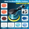 Saker Mini Cordless Buffer Polisher - 6 Inch Portable Polishing