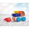 Selecta 62080 Klettini, Truck, Velcro Stacking Toy, 6 Pieces, Multi-Coloured