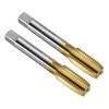 sourcing map 2pcs Straight Flute Thread Tap, M16 x 1.5