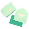30Pcs avocado green premium envelopes, 6.3 * 4.3 inches.