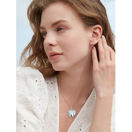 OJK Black Cat Necklace for Women S925 Sterling Silver Tee of Life Jewelry Moonstone Pendant, Anniversary Birthday Cat Gifts for Women Mom Her Wife Sister