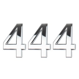 Andux MPH-01 Number Number Address Number Tag Waterproof Door Number Set of 3 7cm (Number 4)