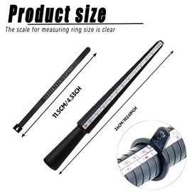 Ring Sizer UK Ring Measurement Tool, Ring Sizer Mandrel Finger Sizing Measuring Stick, 27Pcs Ring Sizer Gauge Set for Jewellery Making