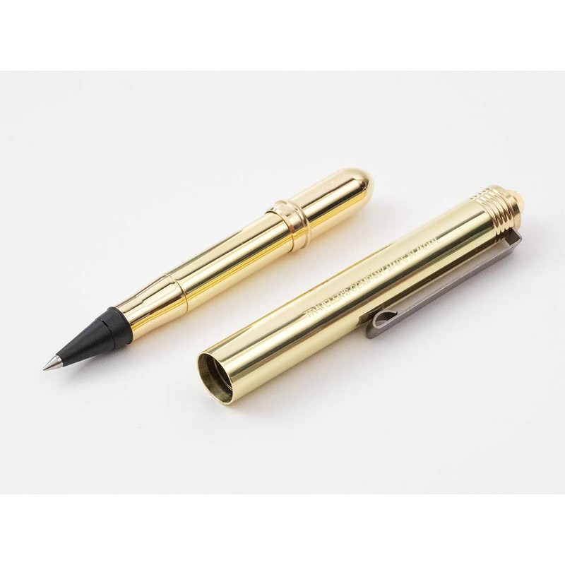 Travelers Company Brass Rollerball Pen, Solid Brass 36727006