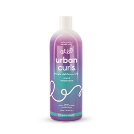 URBAN CURLS Crema Modeladora 960 ml para Cabello Rizado – Definir y Peinar Rizos – Hidratación, Control de Frizz y Suavidad – Sin Sulfatos, Parabenos, Siliconas ni Aceites Minerales – Ingredientes 100% Naturales y Orgánicos