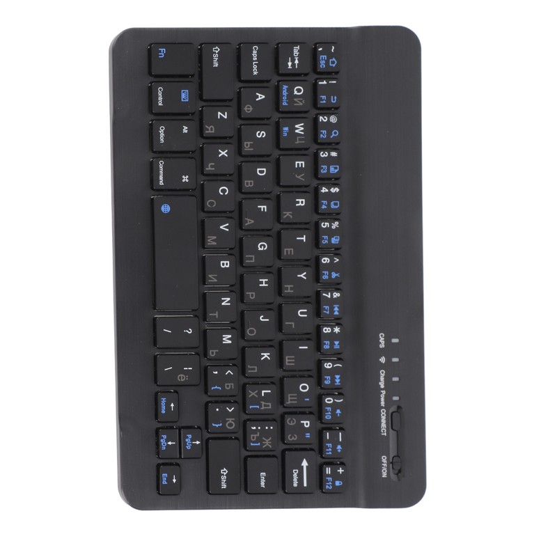 7 Inch Rechargeable Ultra Thin Russian Wireless Bluetooth Keyboard for