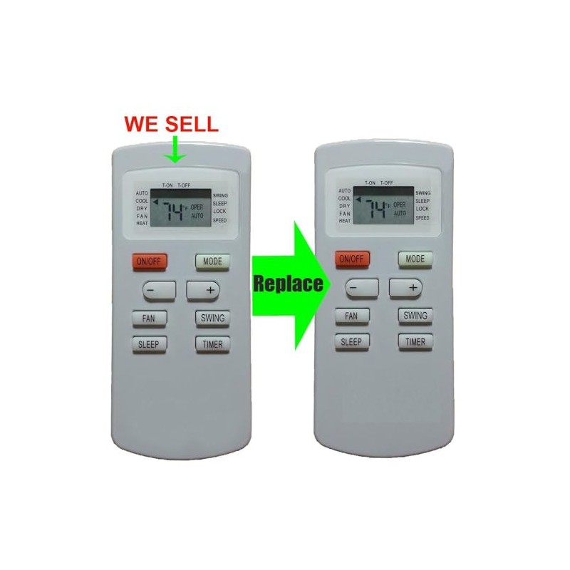 Replacement for Soleus Air SoleusAir Air Conditioner Remote Control YX1FF