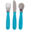 NUK Kiddy Cutlery Fork, Knife, and Spoon Set, 3 Pack,
