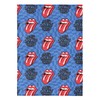 Northwest The Rolling Stones Psychedelic Check Throw Blanket, Oversized Rock