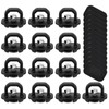 Fit4drive 9PCS DZ97903 Truck Bed Side Wall Tie Down Anchors,