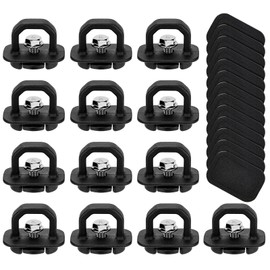 Fit4drive 9PCS DZ97903 Truck Bed Side Wall Tie Down Anchors, Bed Cargo Hooks for 2007-2024 Chevy Silverado 1500 2500 3500 Chevy Colorado IGMC Sierra 1500 2500 3500 I GMC Canyon