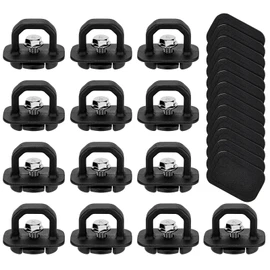 Fit4drive 9PCS DZ97903 Truck Bed Side Wall Tie Down Anchors, Bed Cargo Hooks for 2007-2024 Chevy Silverado 1500 2500 3500 Chevy Colorado IGMC Sierra 1500 2500 3500 I GMC Canyon
