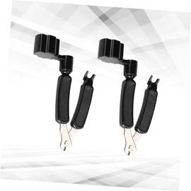 Vaguelly Guitar String Winder Cutter Tool Set 3-in-1 Guitar String Changing Cutting Pliers Black