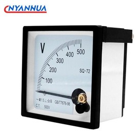 SQ 호환 SQ-72 아날로그 패널 전압 측정기 기계식 포인터 AC 게이지 250V 300V 정확도 1.5 [02 AC1000V] Compatible SQ-72 Analog Panel Voltmeter Mechanical Pointer AC Gauge 250V 300V Accuracy 1.5 [02 AC1000V]