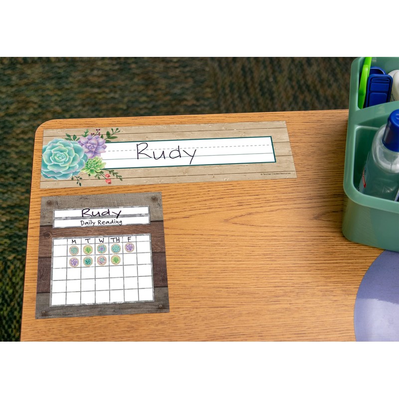 Teacher Created Resources Rustic Bloom Name Plates (TCR8555)