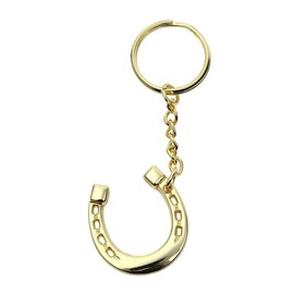 horseshoe keychain gold