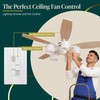 TOPGREENER Combo Dimmer Switch with 3-Speed Fan Control, Light and