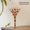 YY Hand Painted Margarita Glass - Moroccan Collection - Hand
