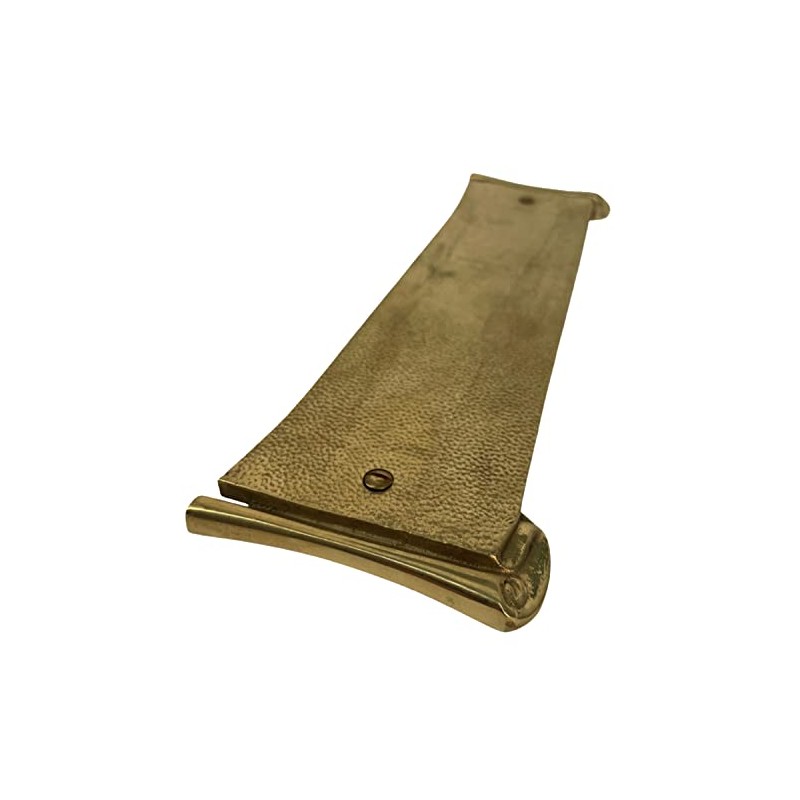The King's Bay Scroll Design Push Plate in Solid Cast
