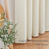 NICETOWN Natural Linen Curtains 108 inches Long for Living Room,