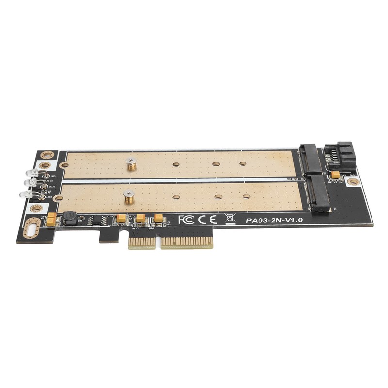 Adapter Card PCI-E B-keyM-key M.2 NGFF+NVME Interface NGFF SSD Hard