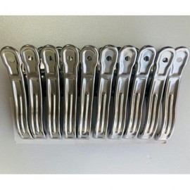 EA 90mm Stainless Steel Clothespins Pack of 10
