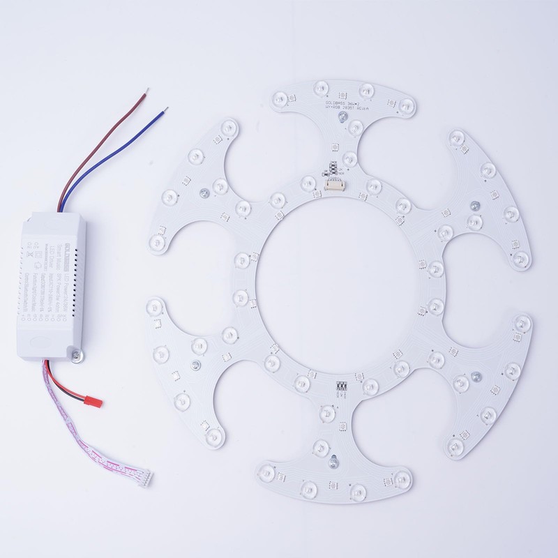 KPIBEST Bluetooth Ceiling Fan Light Kit, 36W with 7 Color