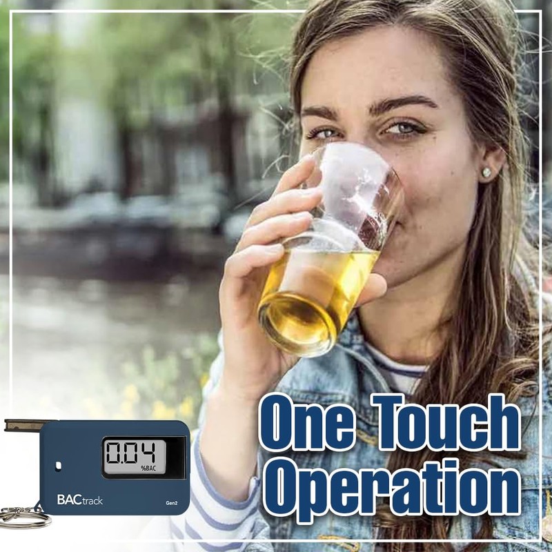 BACtrack Go Gen2 Breathalyzer Keychain Portable Breath Alcohol Tester Keyring