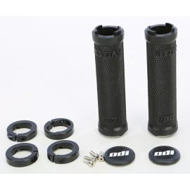 ODI 1987-1989 JS550 Kawasaki RUFFIAN NO FLANGE LOCK-ON GRIP BLACK/BLACK 130MM L3