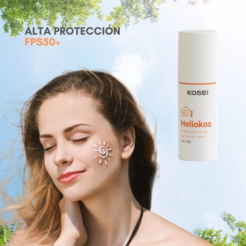 Heliokos Protector Solar Facial Antiedad Fps50+, Kosei Crema