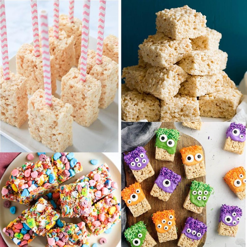 Rice Snacks Molds for Rice Krispy Treat Baking, 3pcs 6-Cavity