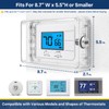 Pihode Thermostat Lock Box with Combination Lock, Universal Keyless Large