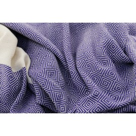 Stefano Ferrante ELMAS Hammam Towel Sauna Towel Pestemal Fouta Beach Towel Bath Towel Cotton Backpacker 100 x 180 cm, purple, 100 x 180 cm