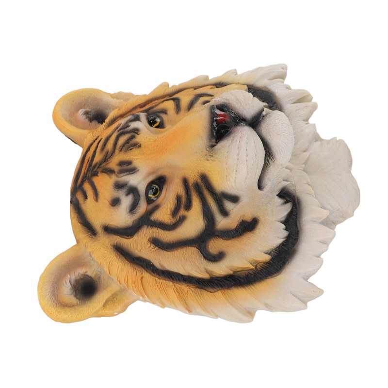 3D Simulation Animal Head Statues Wall Decor Resin Unique Exquisite