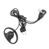 2 Way Radio Earpiece 2 Pin Plug D Shape Security