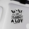 ANGDEST CLUB Decal Stickers of Wine A Little Laugh A