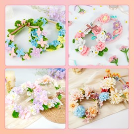 Caydo 12 Pieces 3 Inch Wooden Round Embroidery Hoops Adjustable Circle Cross Stitch Hoop Ring Bulk for Valentine's Day Home Ornaments, Art Craft Handy Sewing