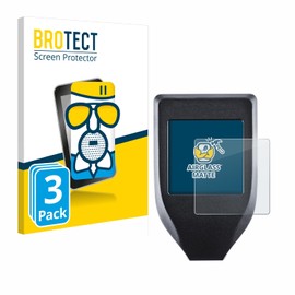 BROTECT Anti-Glare Tempered Glass Film for Trezor Model T (Pack of 3) Protective Glass Protective Film Matt [Extremely Scratch-Resistant 9H, Anti-Reflection