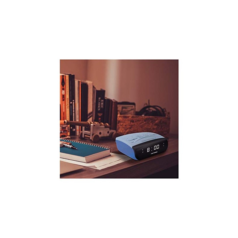 Metronic Radio/Alarm Clock Grey/Blue