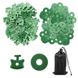 200 Pcs Greenhouse Rotary Clamps Plant Plastic Clamps Greenhouse Clamp Accessories Suitable for Fixing Insulating Bubble Wrap Potted Plants