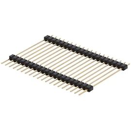 BerryBase 1 x 20 Pin Header for Raspberry Pi, Two Tier and Straight, gpio Stacking Header, Pin Header for Arduino Projects, 1 Row Pin Header for Connection Interface, 38 mm