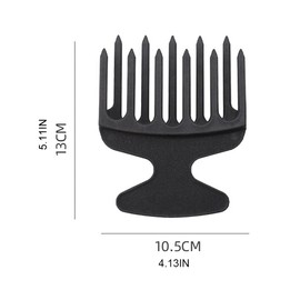Plastic Wide Big Tooth Afro Hair Pick Comb Detangle Wig Braid Hairbrush Oil For Head Fork Hairdressing Styling Modeling Detangle Wig Braid Comb