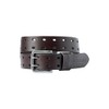 Volcom mens Two Spike Leather Belt, Brown, 34