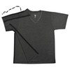 Right Snaps V Neck (M, Grey)